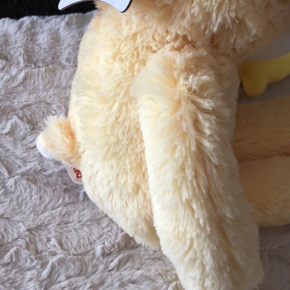 Yellow Plush EASTER Lamb Chop DOG Toy